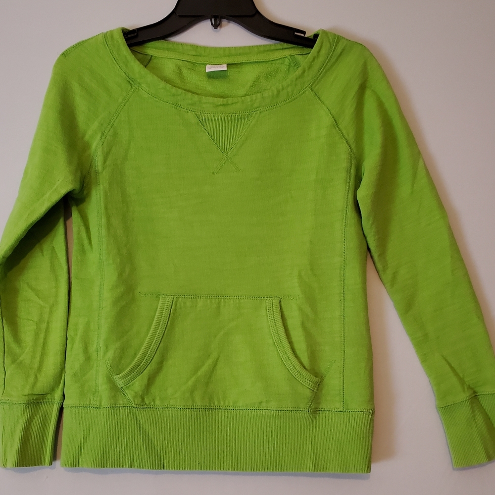 Lady Foot Locker Sweatshirt size small bright green